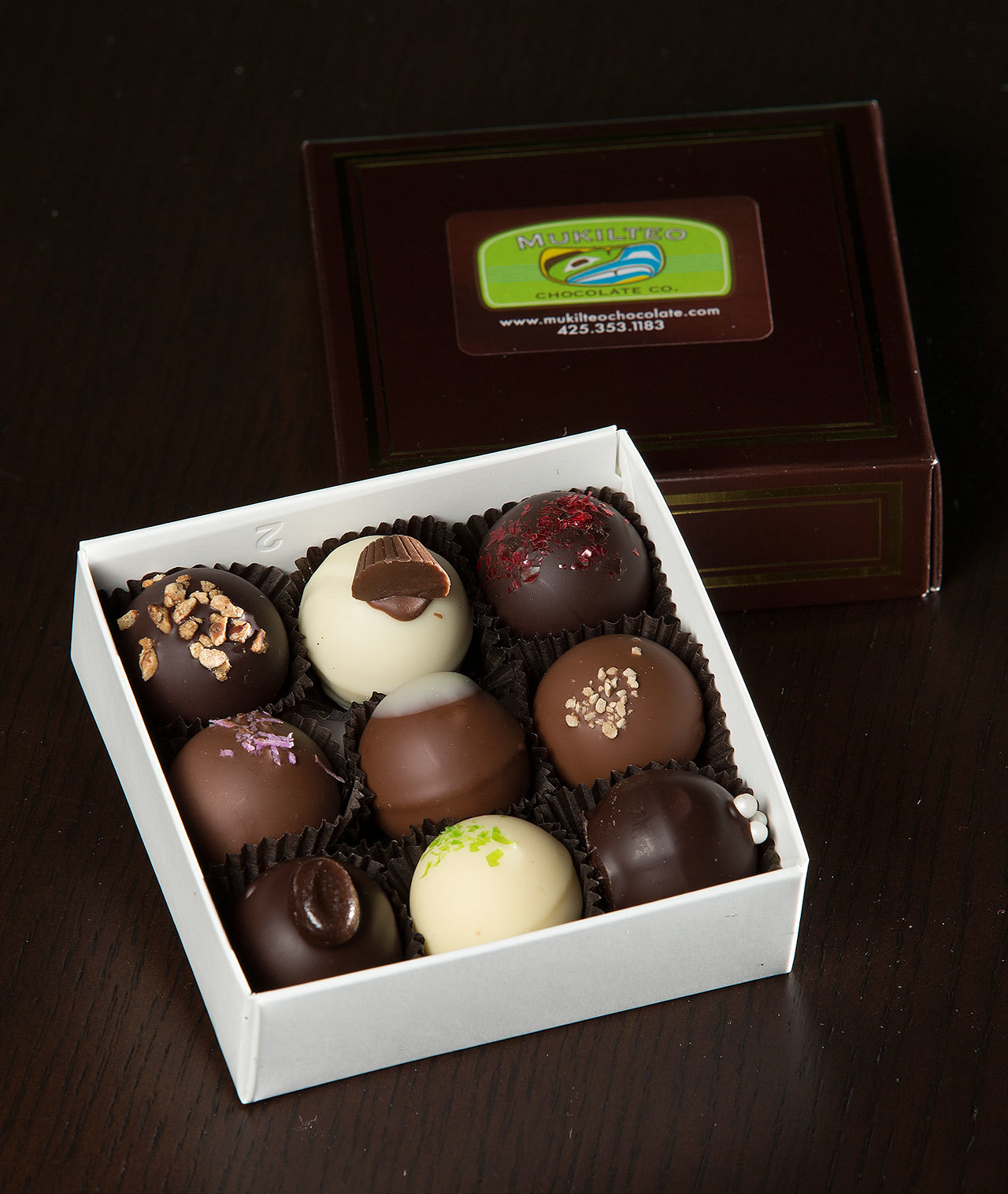 Chocolate truffles from Mukilteo Chocolate Co.
