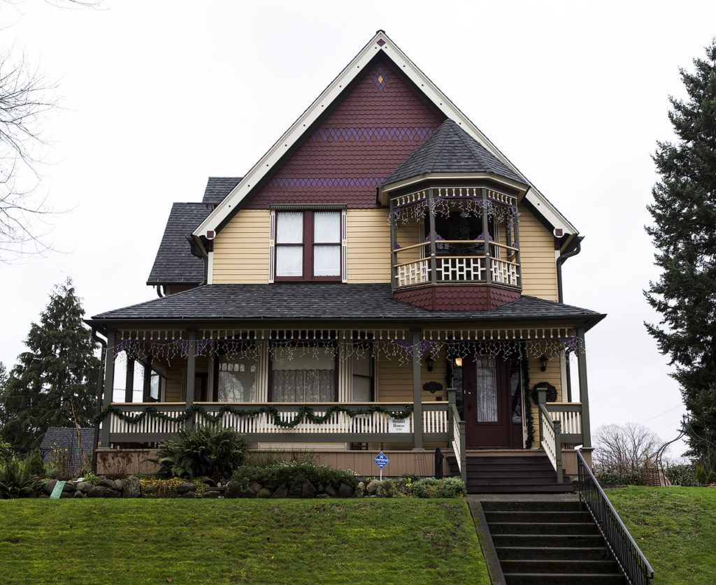 Built in 1890, Stew and Lisa Pickford’s Victorian house will be featured in this year’s Christmas Parlor Tour in Snohomish. (Ian Terry / The Herald)
