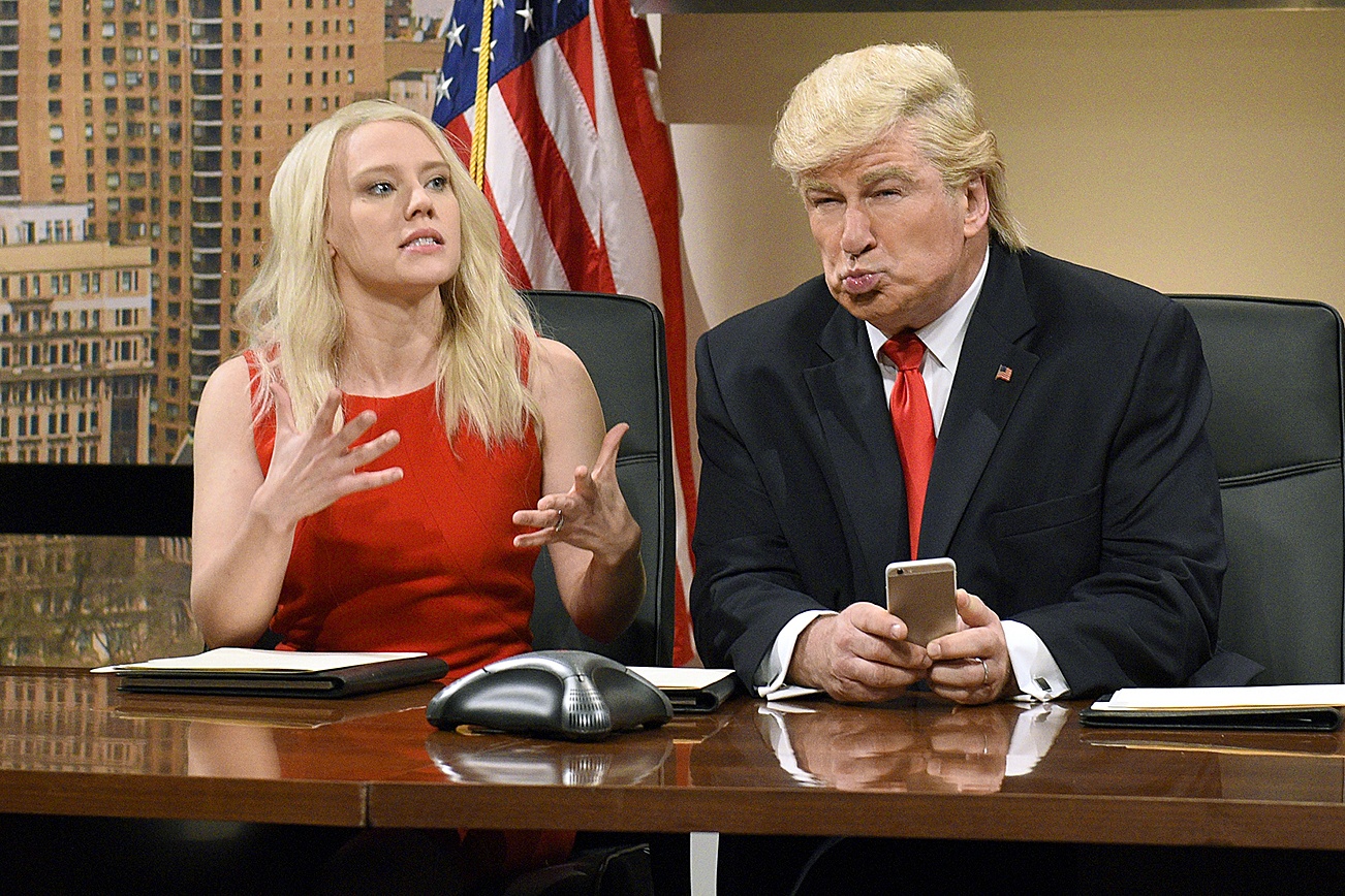 Will Heath / NBC                                Kate McKinnon as Kellyanne Conway and Alec Baldwin as President-elect Donald Trump during “Saturday Night Live,” in New York on Dec. 3.