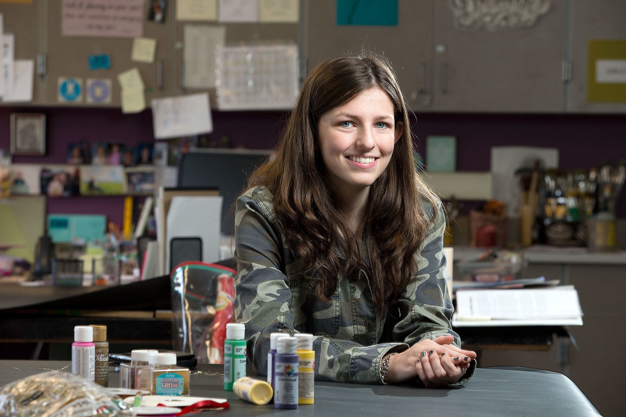 Samantha Edgar, 17, a senior at AIM High School, lives with serious health issues, including Addison’s disease and osteoporosis. But still manages to overcome them and be a mounted archery practitioner. (Andy Bronson/The Herald)