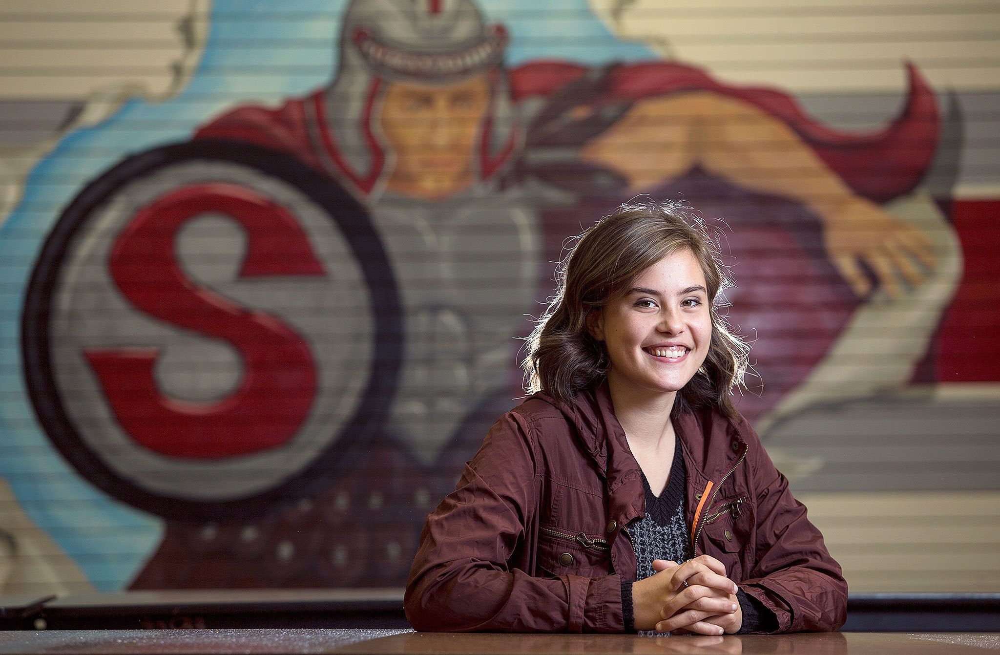 Stanwood High School senior Shilah Stevens on Nov. 21. (Andy Bronson / The Herald)