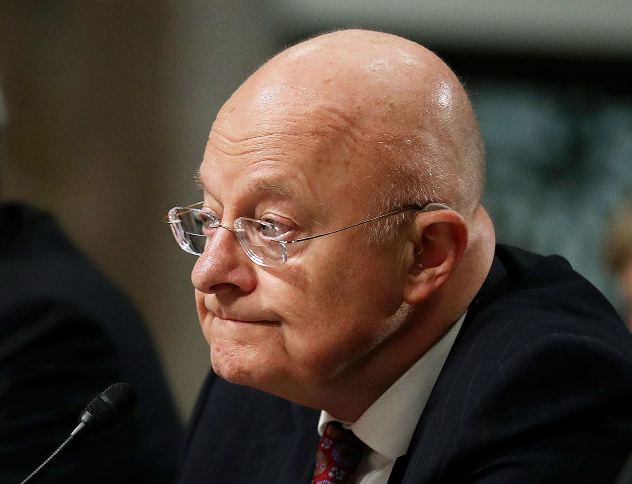 Director of National Intelligence James Clapper testifies on Capitol Hill in Washington on Thursday, Jan. 5, before the Senate Armed Services Committee hearing: “Foreign Cyber Threats to the United States.” (AP Photo/Manuel Balce Ceneta)