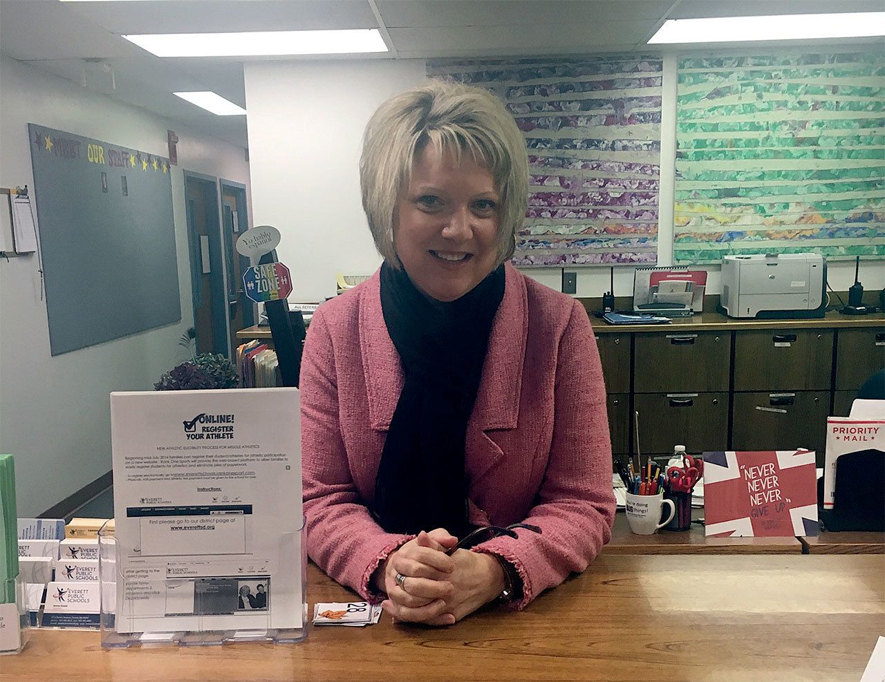 North Middle School Principal Mary O’Brien is the Association of Washington School Principals’ 2016-17 Sno-Isle Region Middle Level Principal of the Year. (Contributed photo)