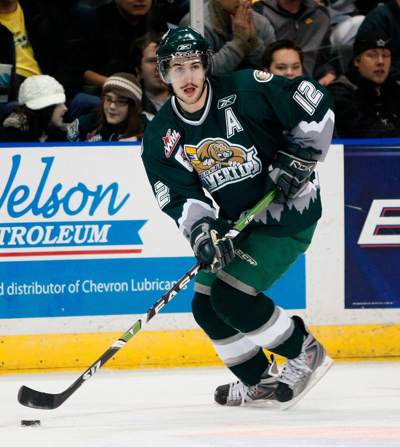 A trade the Silvertips made sending forward Kyle Beach, shown here during a game in 2008, to Lethbridge is still having effects on the team today. (Jennifer Buchanan / The Herald)