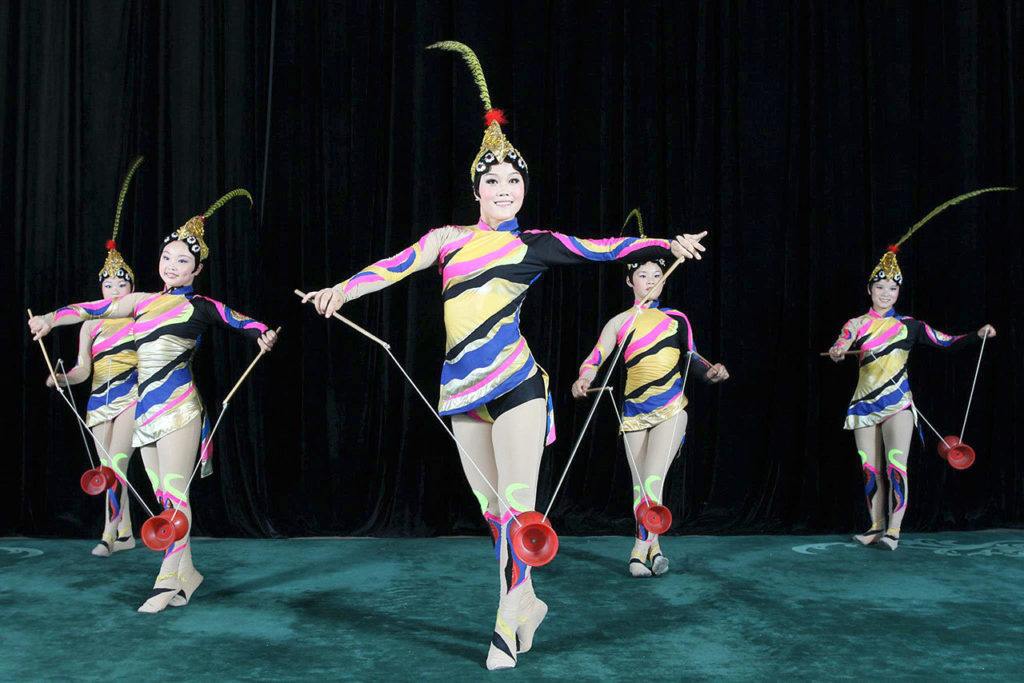 The Peking Acrobats also are dancers, who will perform Jan. 25 at the Edmonds Center for the Arts.
