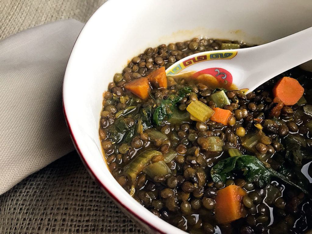Green lentil and baby kale super-detox soup can help you kick the blahs. (Leslie Brenner/Dallas Morning News/TNS)
