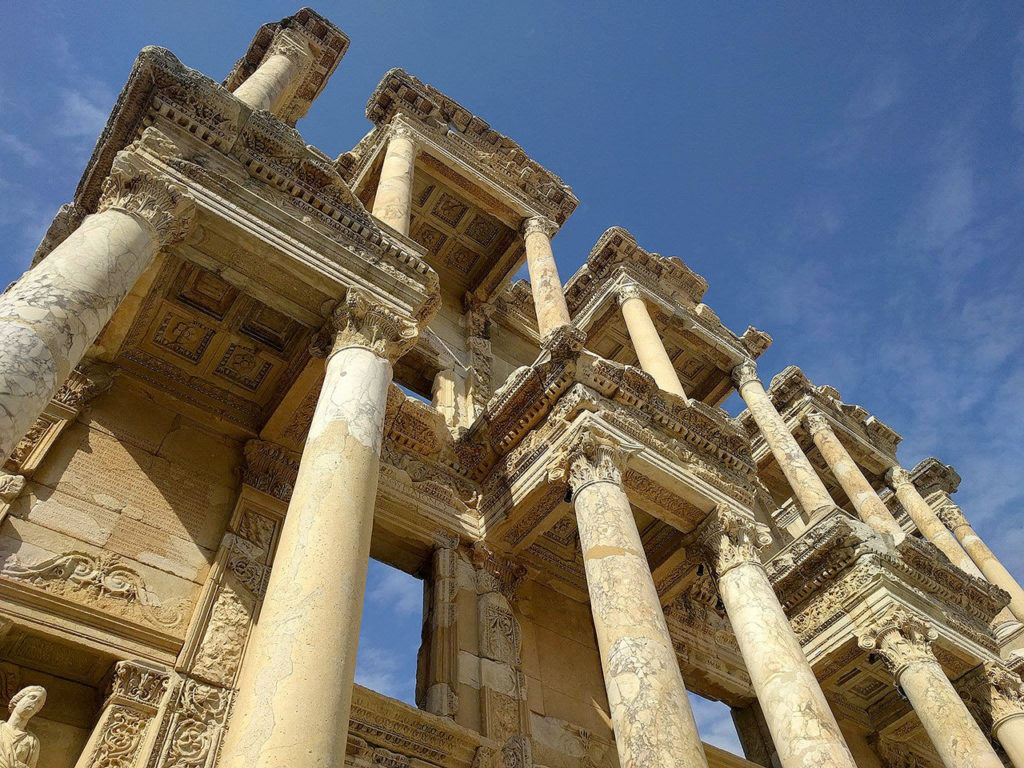 Smith traveled to the Library of Celsus in Ephesus, Turkey, in 2016. (Josh Smith photo) 
