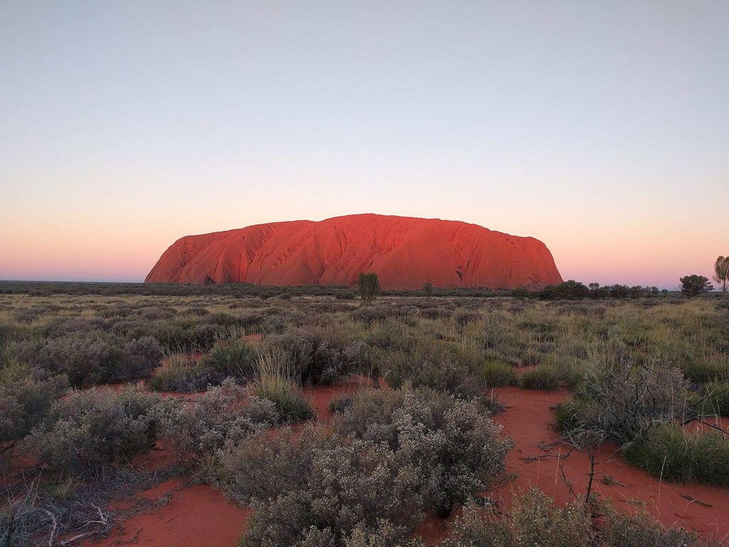 Smith took a trip to Uluru/Ayers Rock in Australia in 2016. (Josh Smith photo) 
