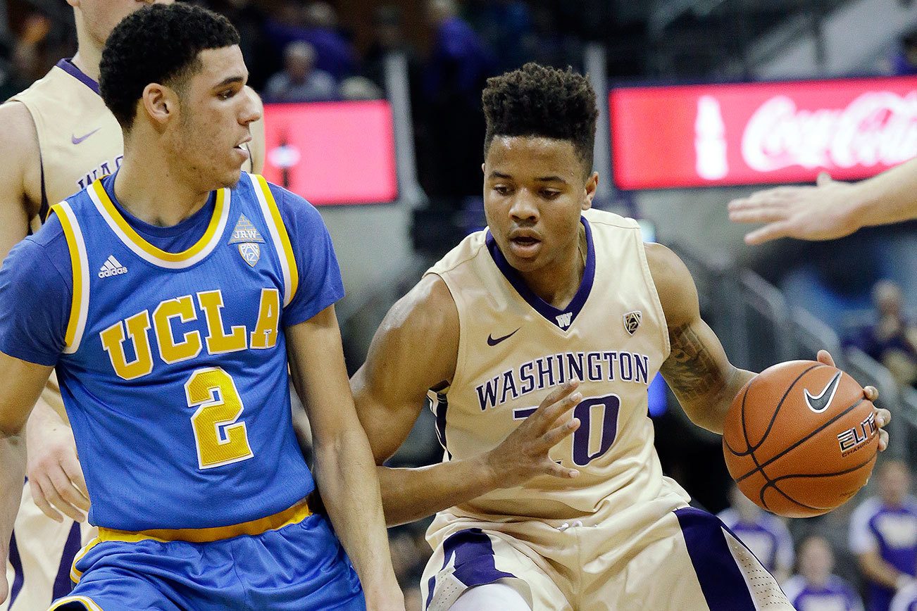 Ball, UCLA thump Fultz, Huskies 107-66 at sold out Hec Ed