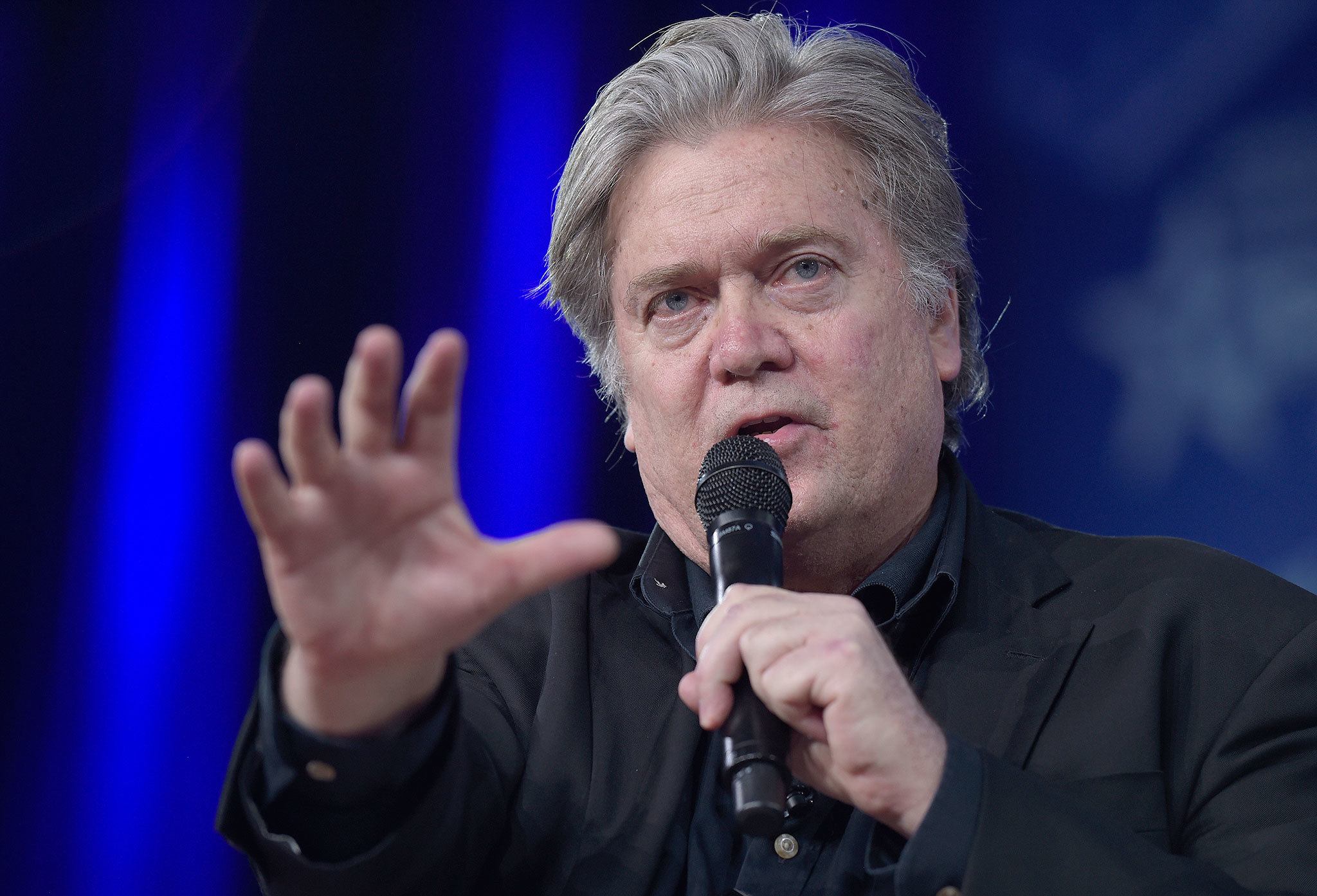 White House strategist Stephen Bannon speaks during the Conservative Political Action Conference in Oxon Hill, Maryland, on Thursday. (AP Photo/Susan Walsh)