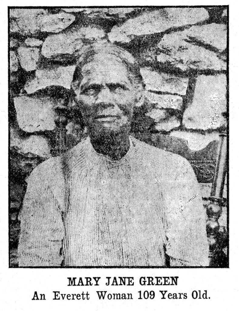 This photo of former slave Mary Jane Green at 109 years old ran in The Herald on May 5, 1911. (Courtesy Everett Public Library)
