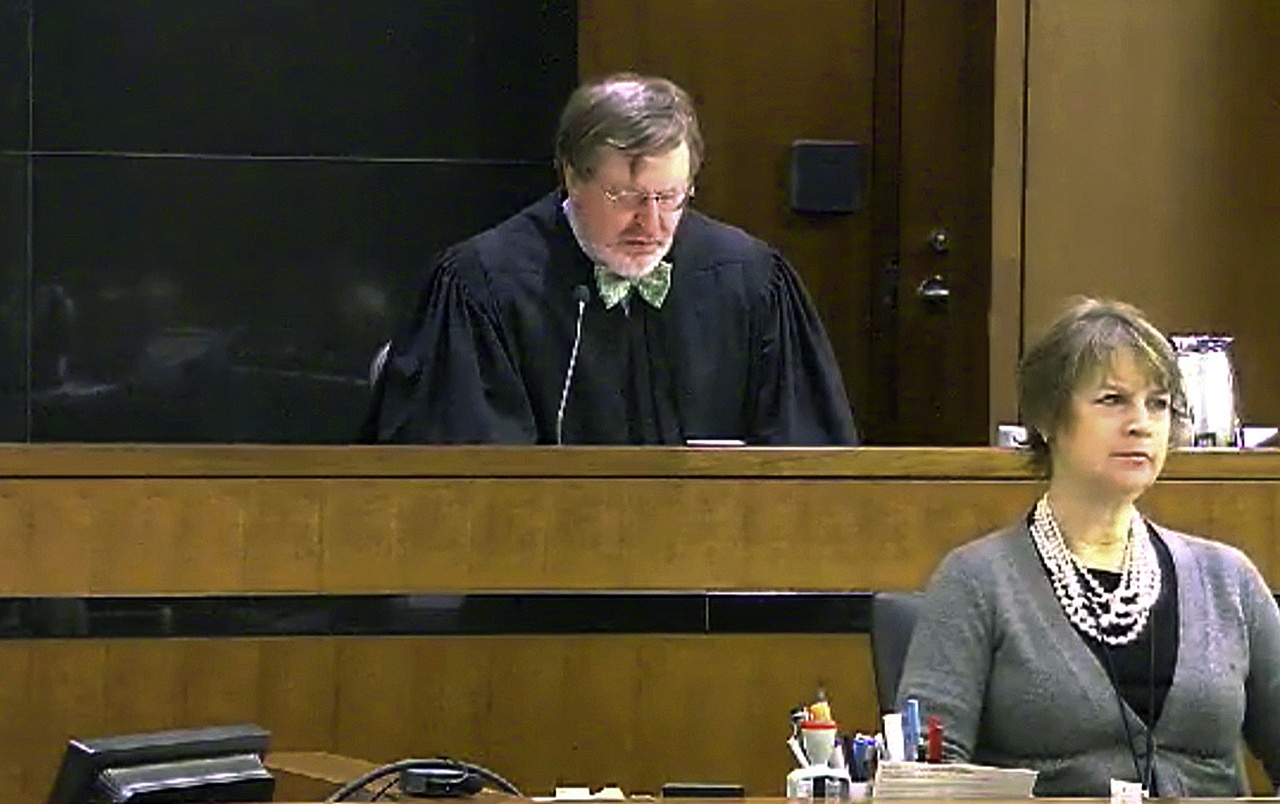 This 2013 image shows Judge James Robart listening to a case at Seattle Courthouse in Seattle. Online abuse of Robart, who temporarily derailed President Donald Trump’s travel ban, has raised safety concerns, according to experts who are worried that the president’s attacks on the judiciary could make judges a more inviting target. (United States Courts via AP, file)