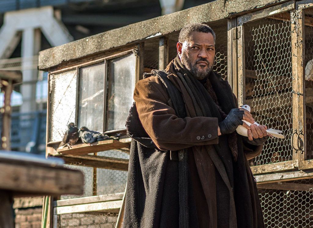 Keanu Reeves’ “Matrix” co-star Laurence Fishburne has a hammy cameo in “John Wick: Chapter 2.” (Lionsgate)
