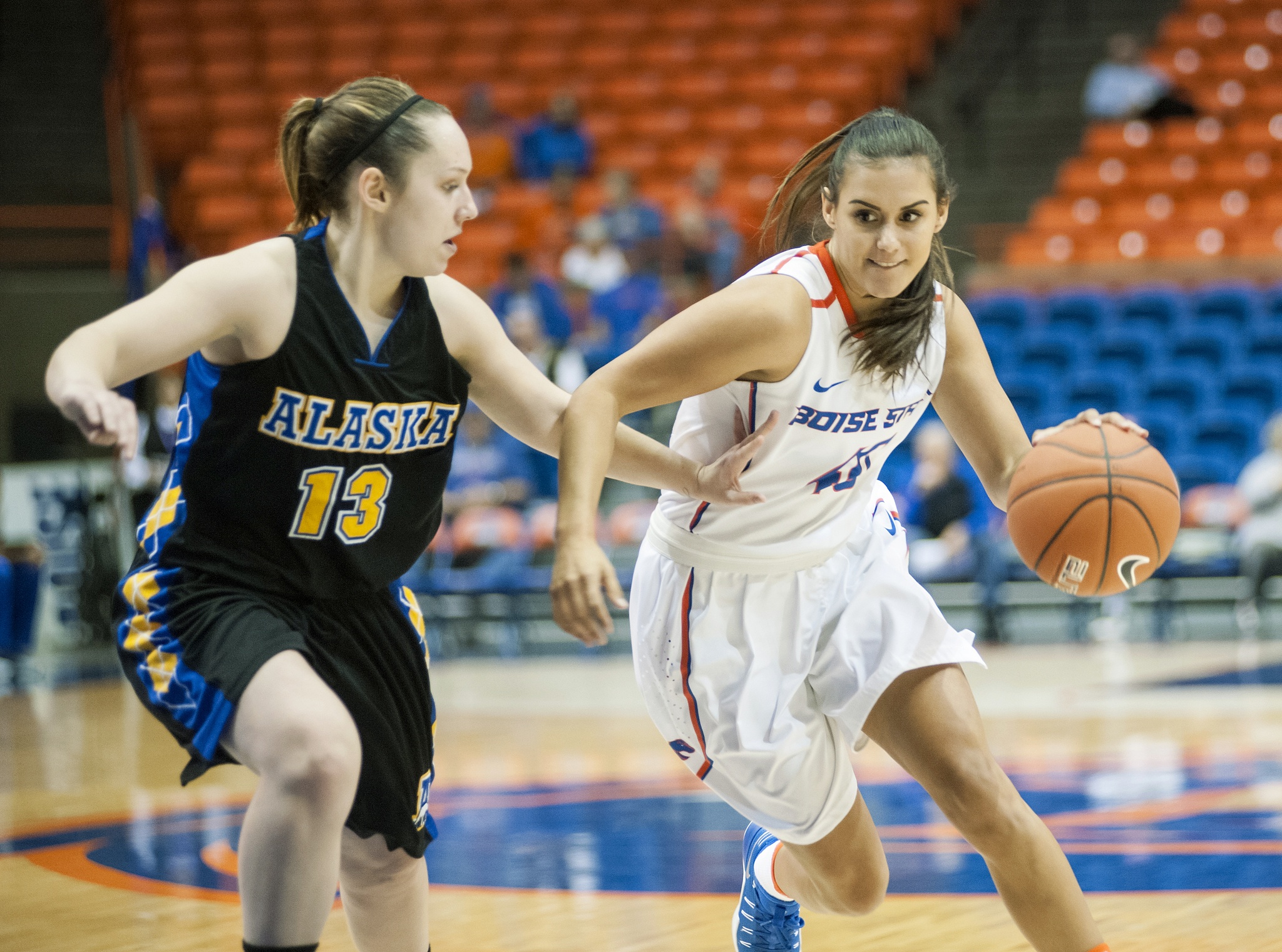 Lake Stevens graduate Brittney Pahukoa has played in 20 games for the Boise State women’s basketball team this season, averaging 6.1 minutes per contest. (Kaden Severn/Boise State Photo Services)