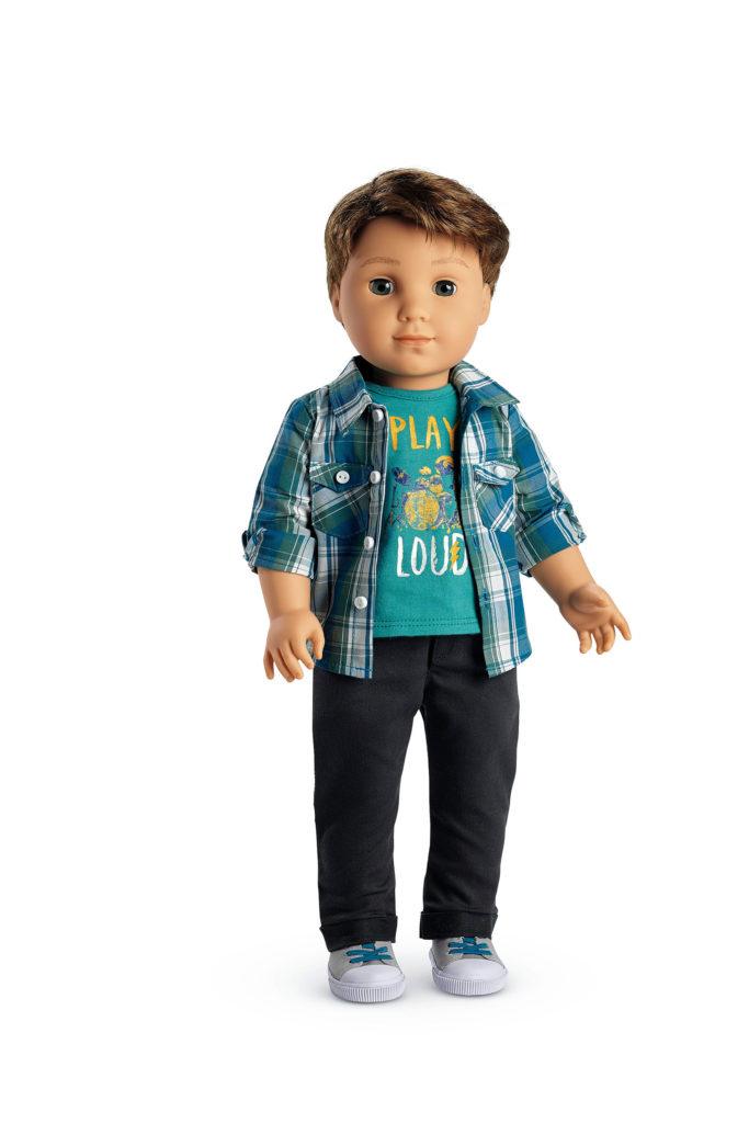 A doll named Logan Everett is the first-ever boy by American Girl dolls in its 30-year history. The 18-inch doll hit the market last Thursday. (American Girl)
