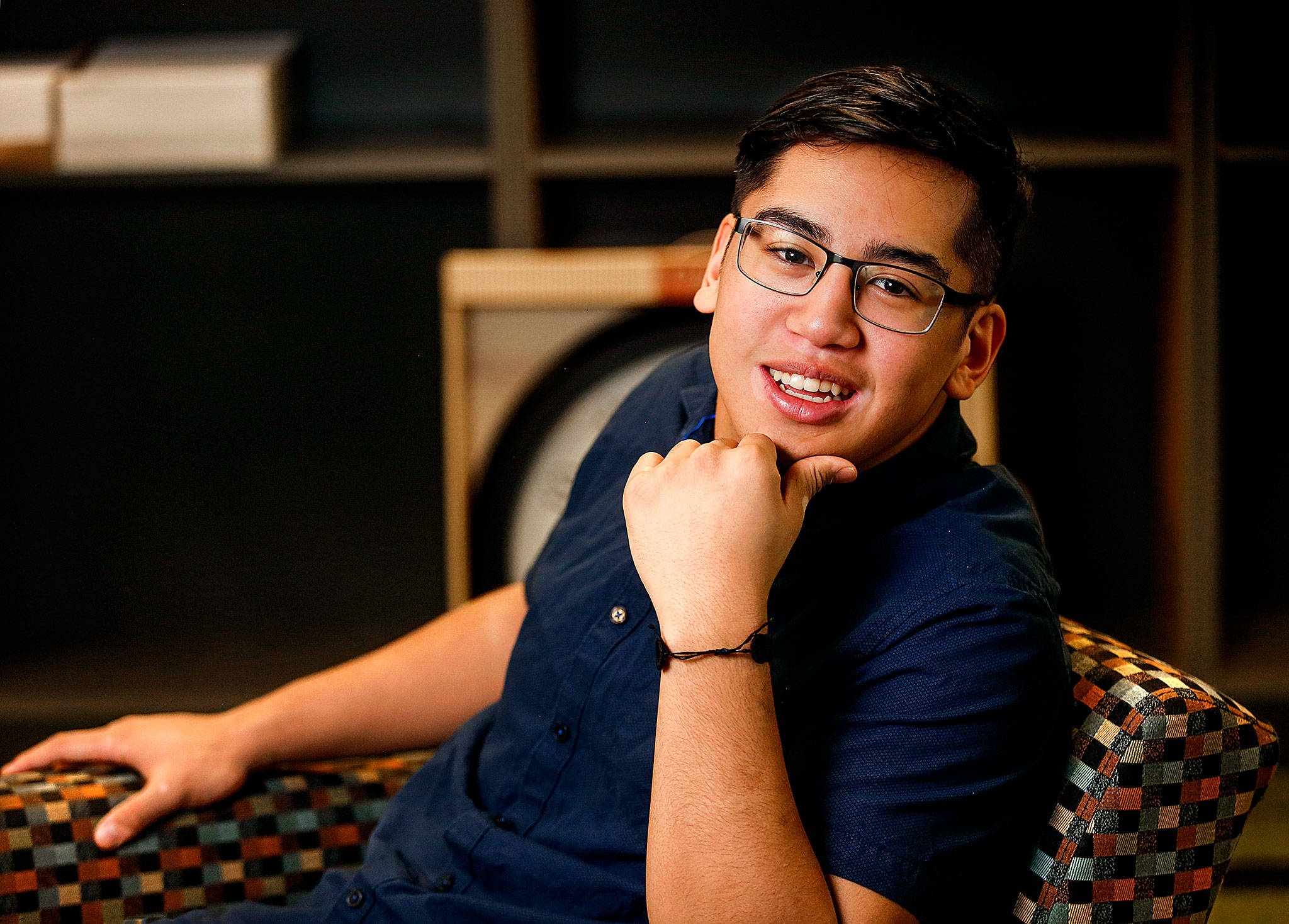 Chantz San Nicolas is ASB president at Marysville Getchell High School. The senior is also this week’s Herald Super Kid. (Dan Bates / The Herald)