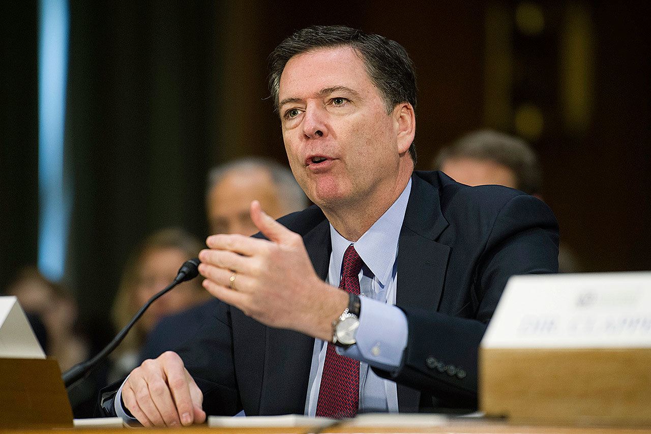 FBI Director James Comey testifies on Capitol Hill in Washington on Jan. 10. (AP Photo/Cliff Owen, File)