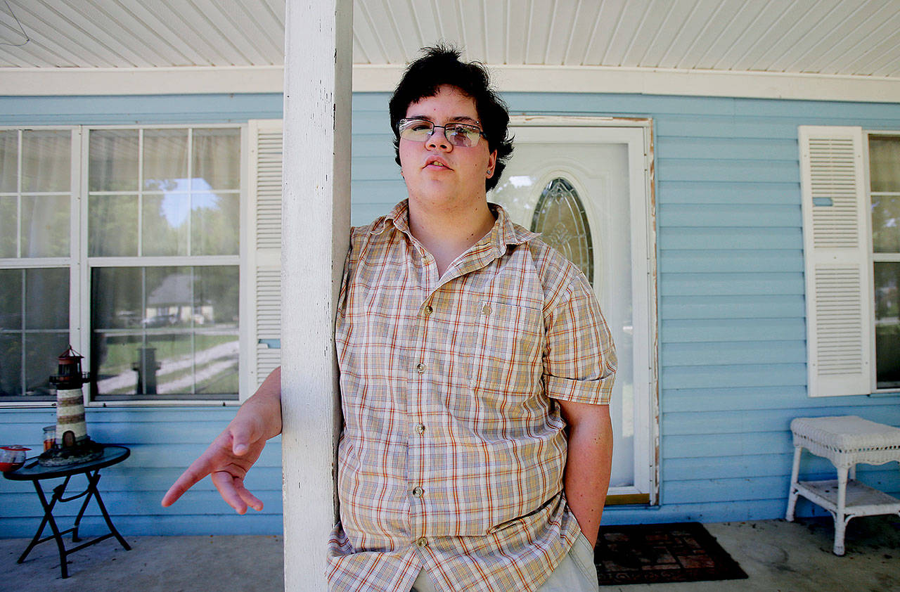 Transgender high school student Gavin Grimm in Gloucester, Virginia. (AP Photo/Steve Helber, File)
