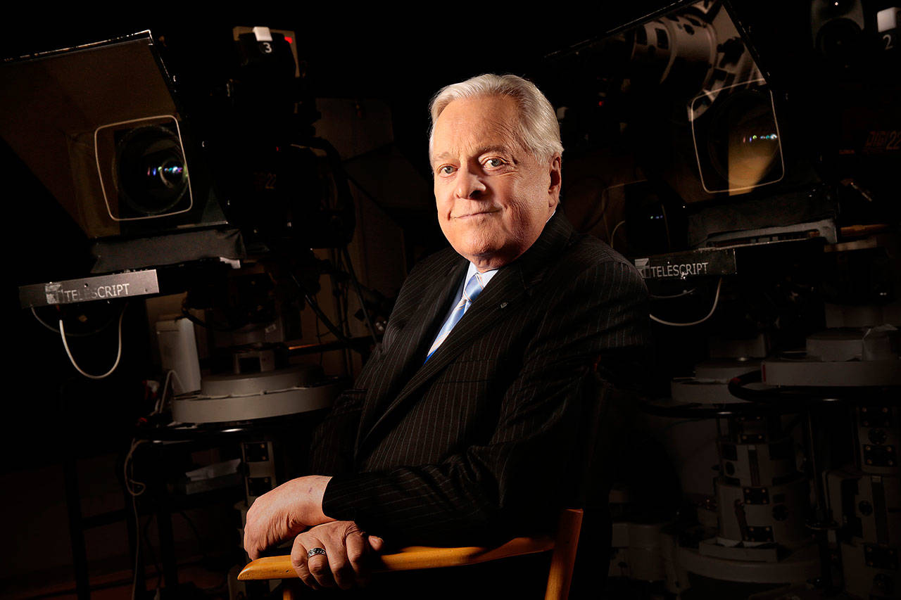 Robert Osborne, host of Turner Classic Movies and the author of the official history of the Oscars, poses for a portrait in 2013. Osborne died in New York at age 84. (Carolyn Cole/Los Angeles Times/TNS)