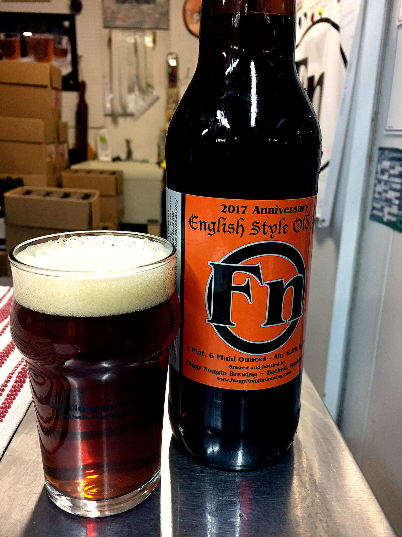 Foggy Noggin is pouring its 2017 Anniversary Ale to mark the Bothell brewery’s seventh birthday. (Aaron Swaney photo)