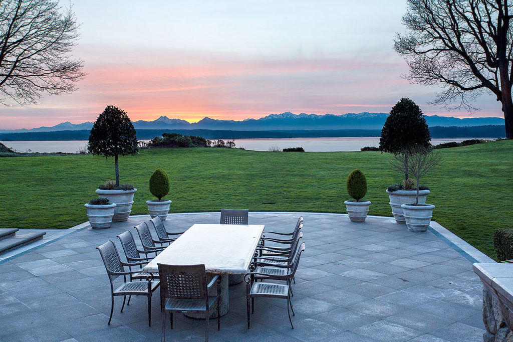 The most expensive home sold in Snohomish County sits along the Puget Sound in Woodway with spectacular views of the water and Olympic Mountains. (Contributed photo)
