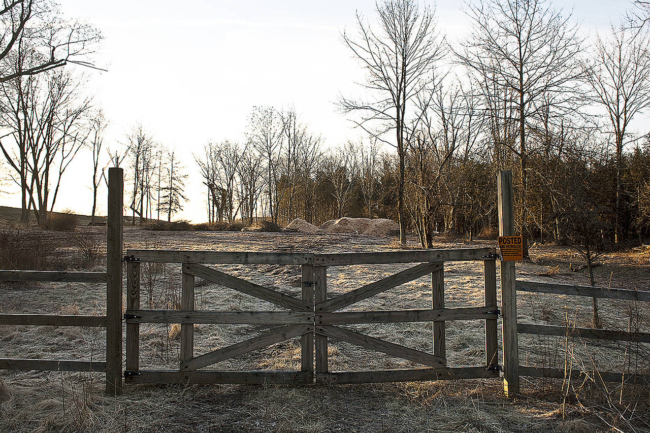 The proposed a cemetery site next to Trump National Golf Club in Bedminster, New Jersey. (Bryan Anselm / Washington Post)