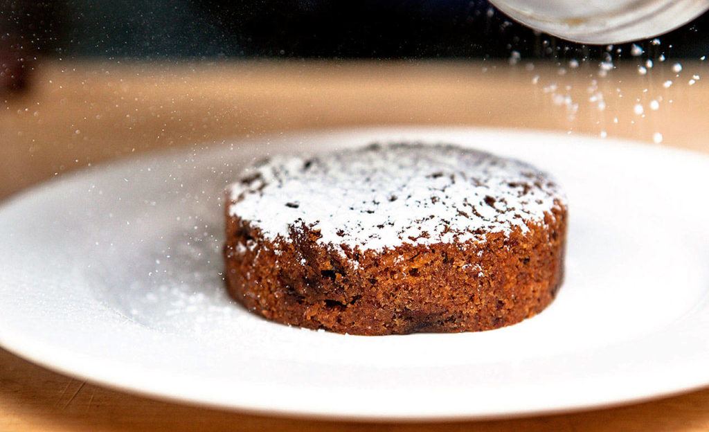 This hazelnut brown butter cake is essentially a recipe for a classic financier with a Northwest twist. (Zack Bent photo)

