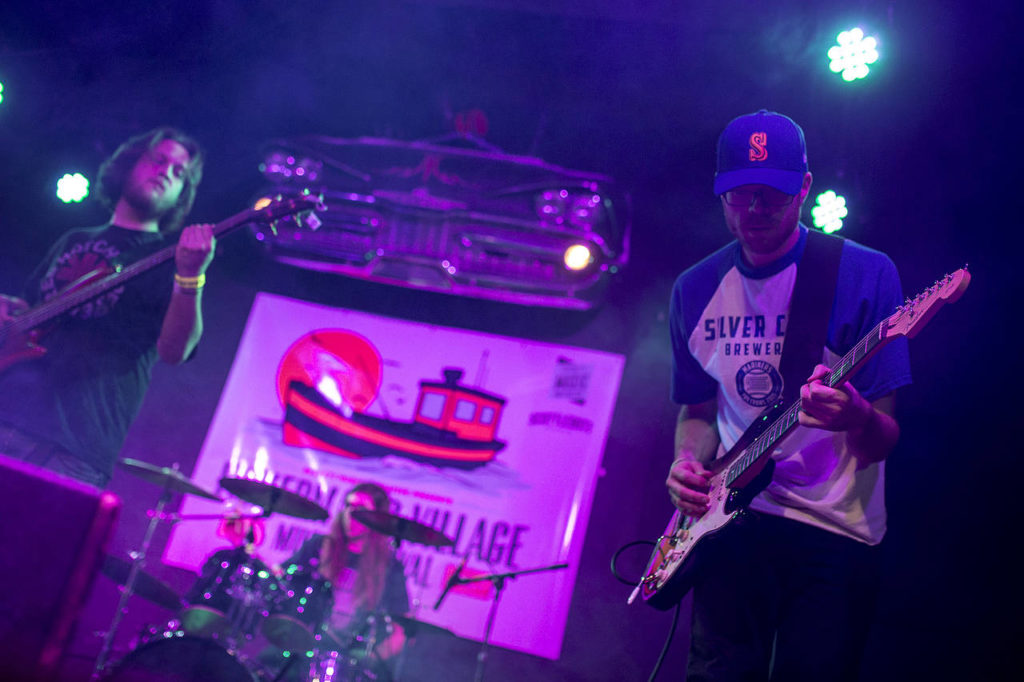 The Moon Is Flat plays at Tony V’s. (Ian Terry / The Herald)
