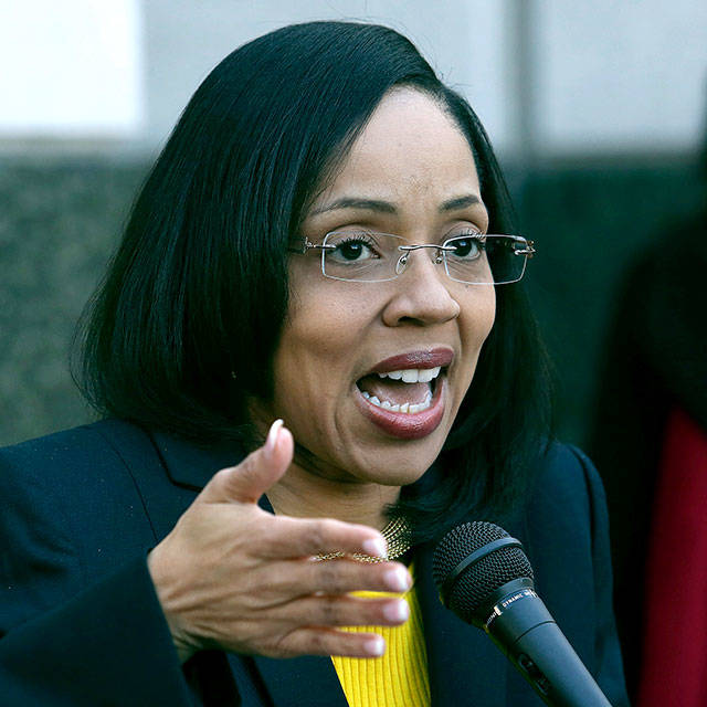 State prosecutor Aramis Ayala of Florida. (Joe Burbank/Orlando Sentinel via AP)/Orlando Sentinel via AP)