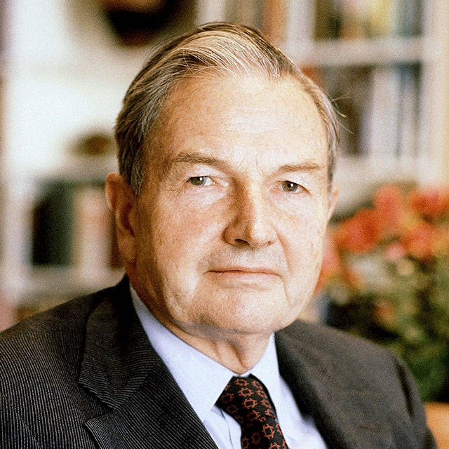 David Rockefeller in 1981. (AP Photo/D. Pickoff, File)