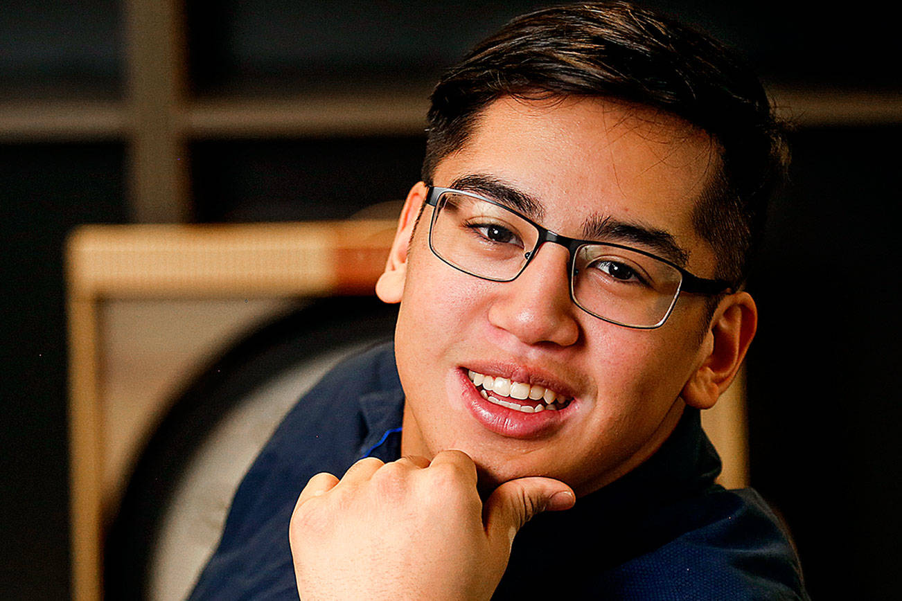 Chantz San Nicolas is ASB president at Marysville Getchell High School. The senior is also this week’s Herald Super Kid. (Dan Bates / The Herald)