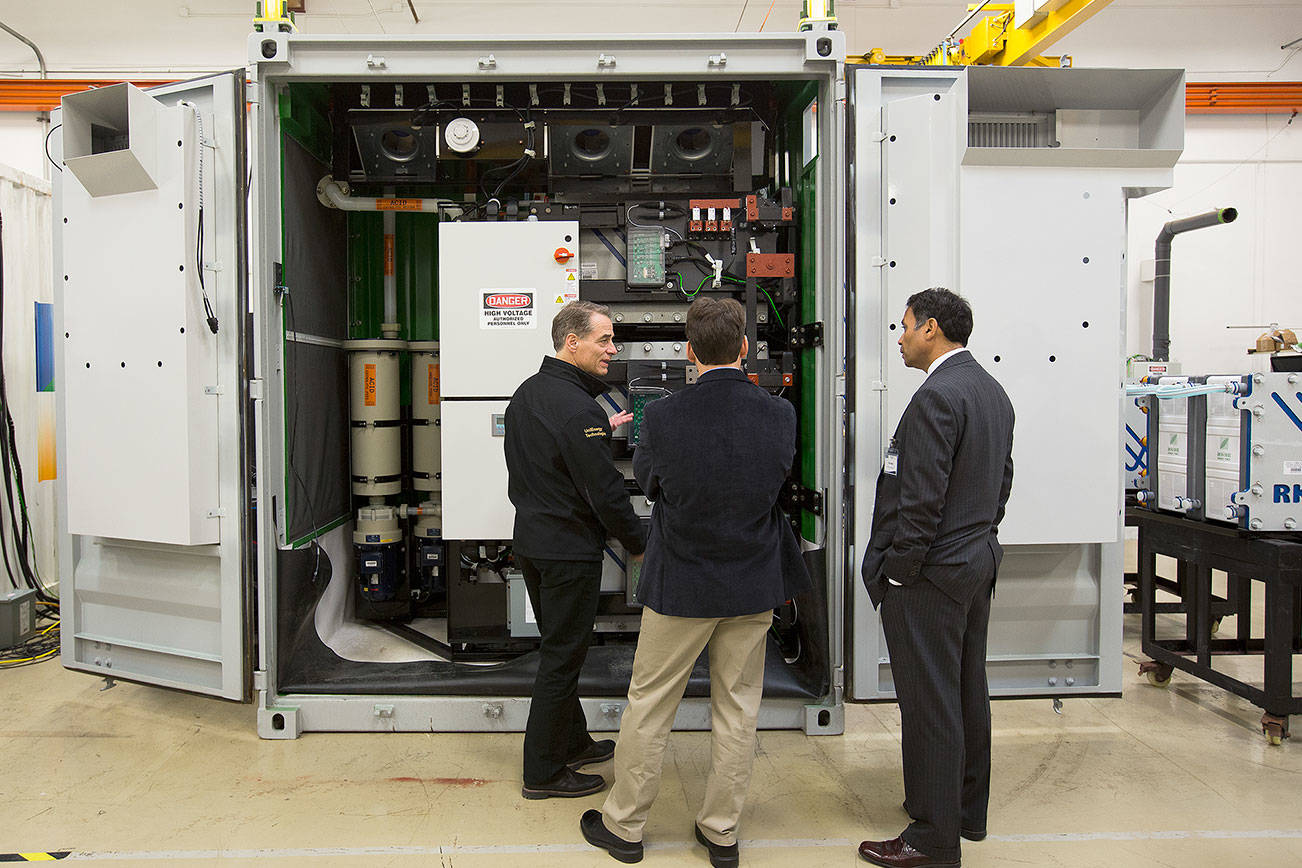 Mukilteo firm’s huge batteries at forefront of clean energy