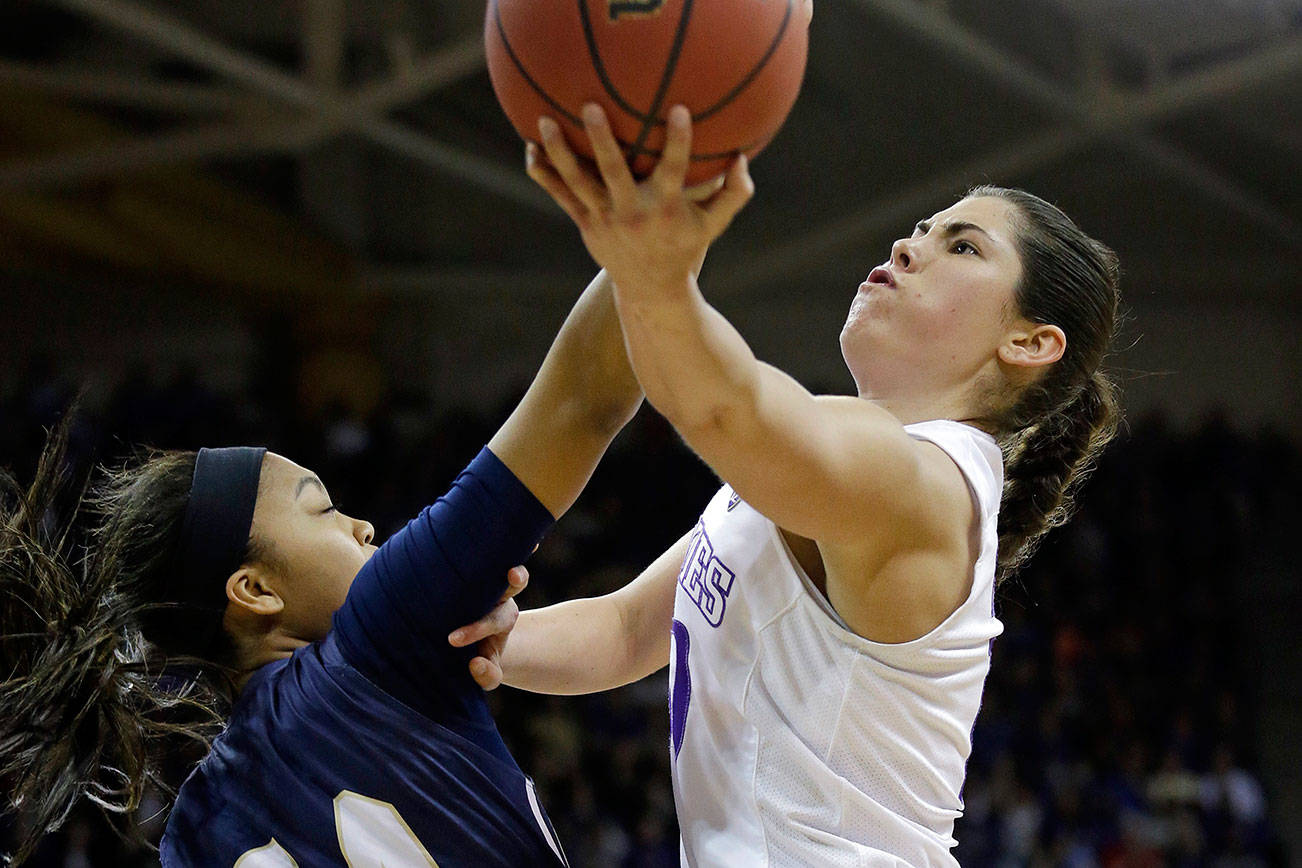 UW women coast past Montana State 91-63 in NCAA opener
