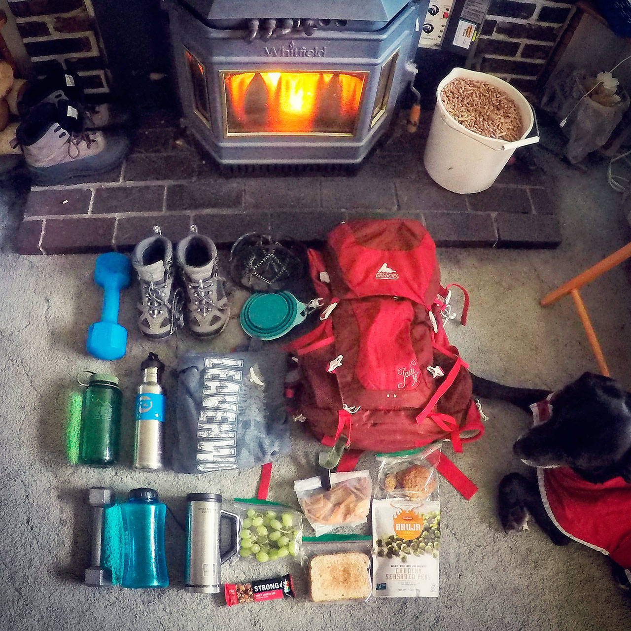 Rebecca Boehm will carry 40 pounds of gear on her to climb to the summit of Mount Rainier. (Photo by Brian Boehm)
