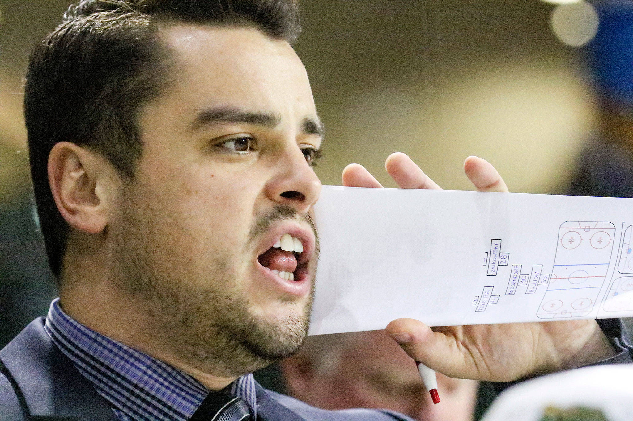 Assistant coach Brennan Sonne is leaving the Everett Silvertips for a head-coaching job in France. (Kevin Clark / The Herald)