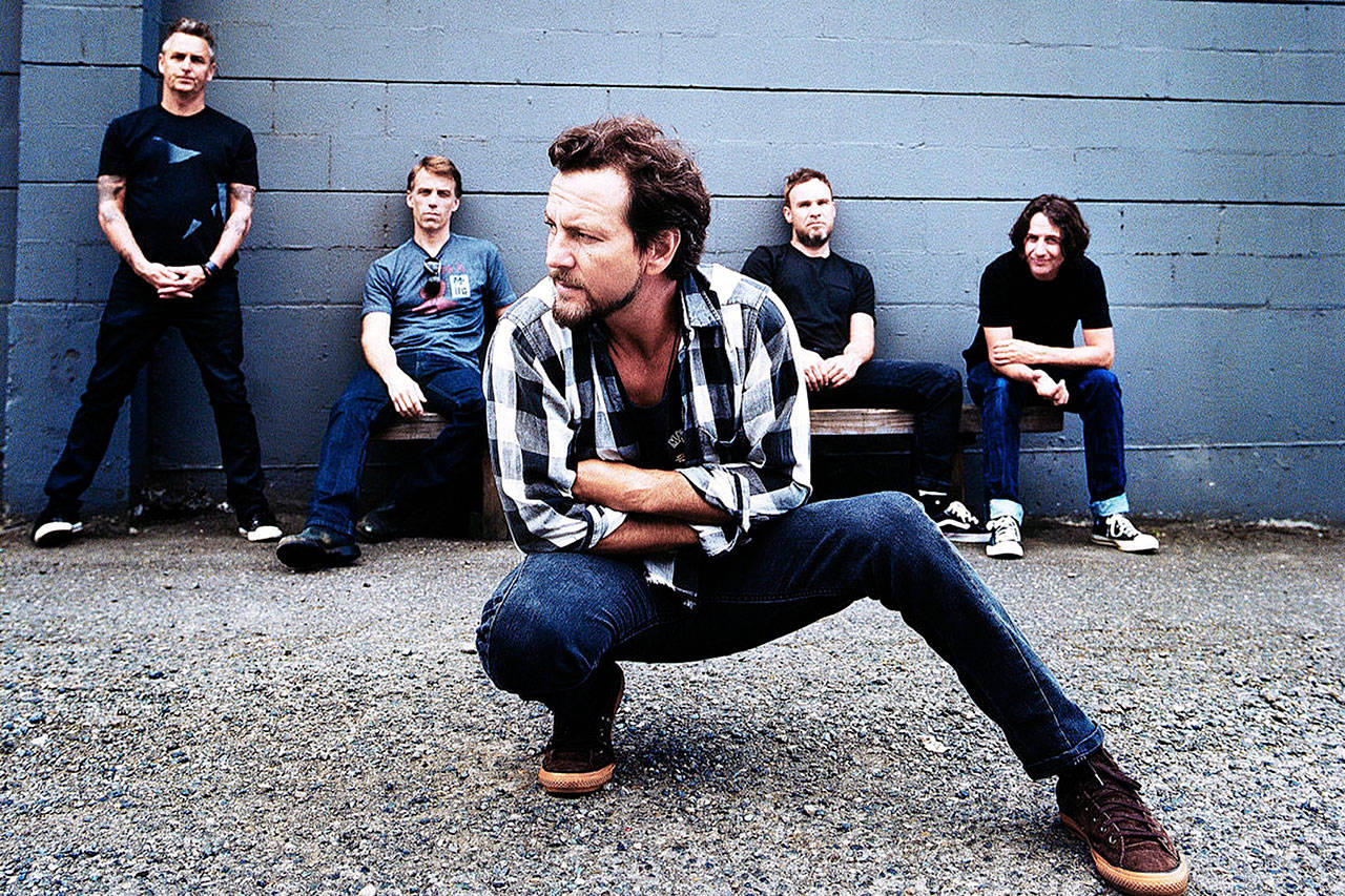 Pearl Jam now, with drummer Matt Cameron (second from left). (Photo by Sarah Seiler)