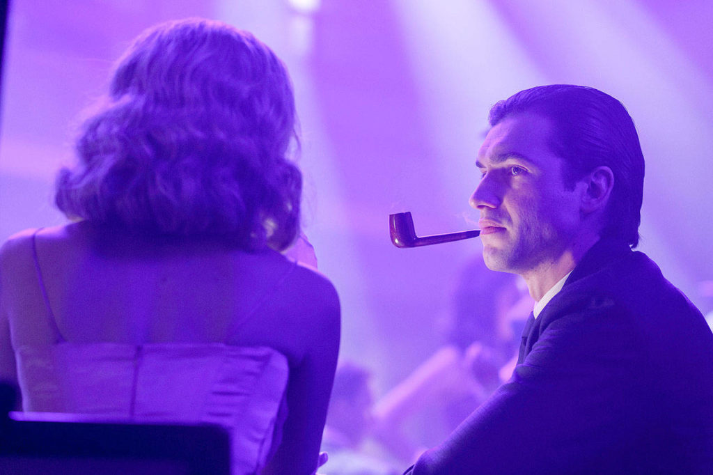 The 10-episode docuseries “American Playboy: The Hugh Hefner Story” was co-produced by Playboy Enterprises, so Hugh Hefner gets kid-glove treatment. (Amazon Prime photo, via Associated Press)

