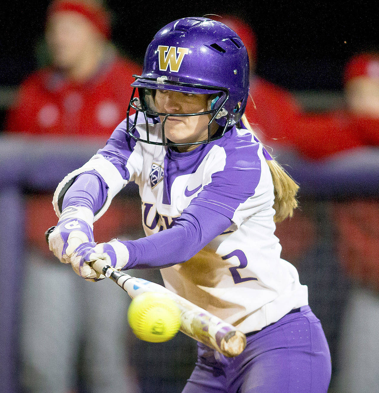 University of Washington softball player Trystan Melhart was a finalist for The Herald’s 2016 Woman of the Year in Sports. (Photography by Scott Eklund/Red Box Pictures)