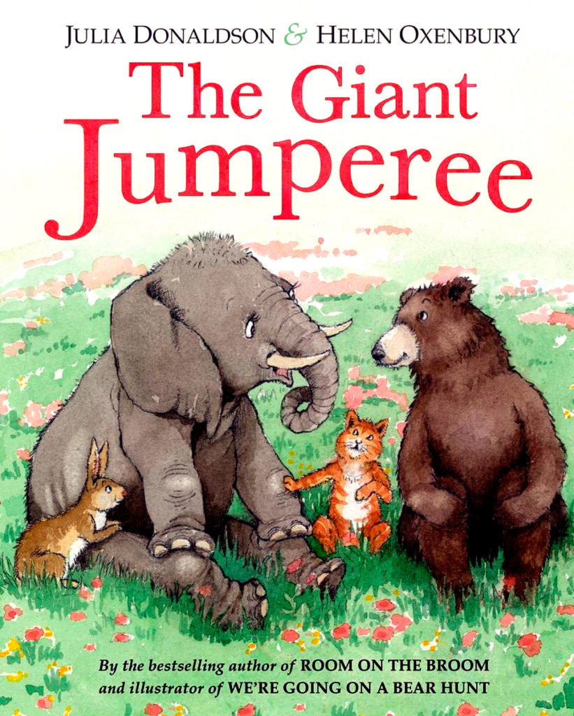 Author Julia Donaldson’s new book, “The Giant Jumperee,” is illustrated by Helen Oxenbury. (Penguin Young Readers)
