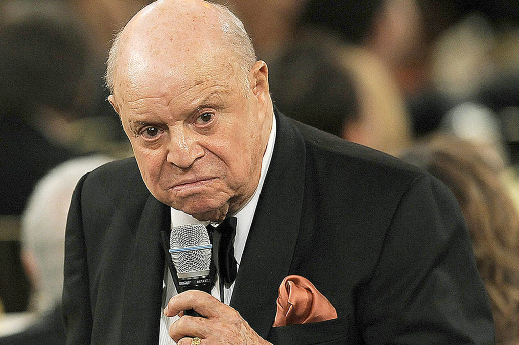 In this 2012 photo, comedian Don Rickles attends the AFI Life Achievement Award Honoring Shirley MacLaine at Sony Studios in Culver City, California. (Photo by Chris Pizzello/Invision/AP, File)

