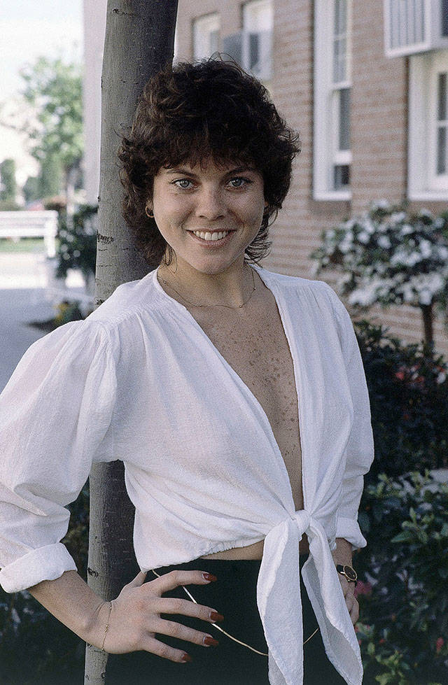 Actress Erin Moran, of the television show “Happy Days,” poses in Los Angeles in 1982. (Wally Fong / Associated Press)