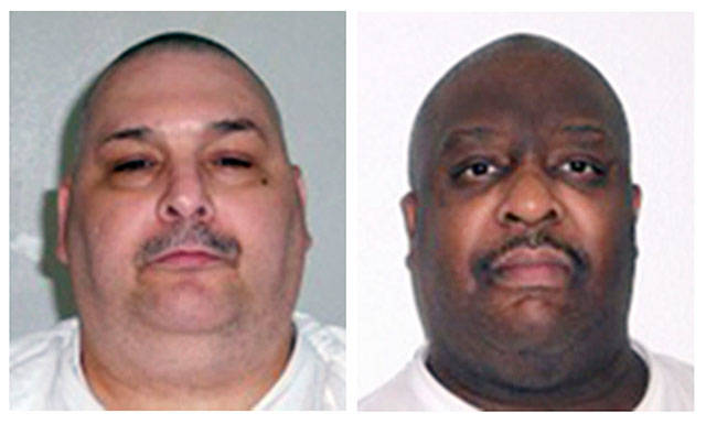 Death-row inmates Jack Jones (left) and Marcel Williams. (Arkansas Department of Correction via AP, File)