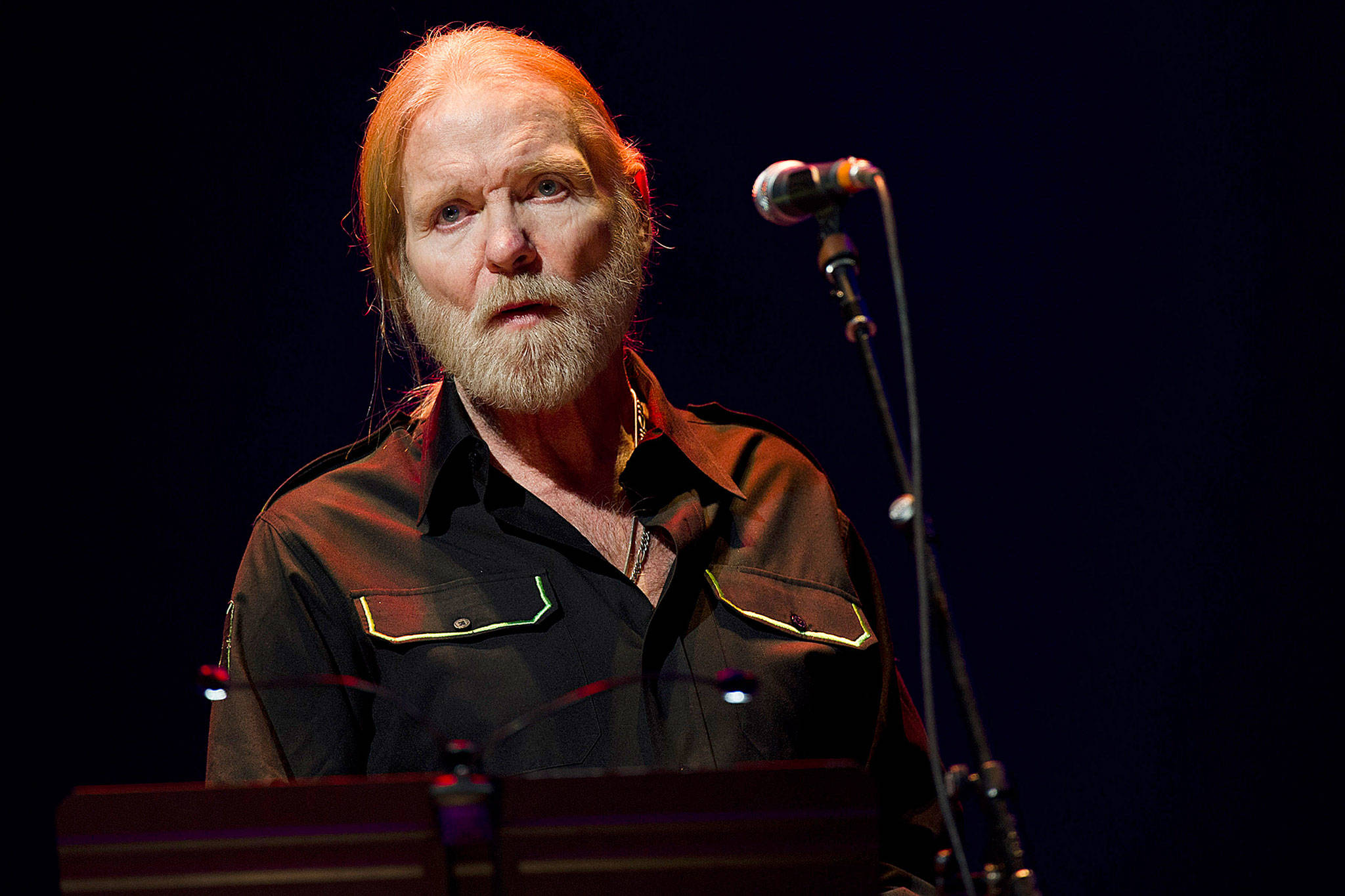 Gregg Allman performs at Eric Clapton’s Crossroads Guitar Festival 2013 at Madison Square Garden in New York. (Charles Sykes/Invision)