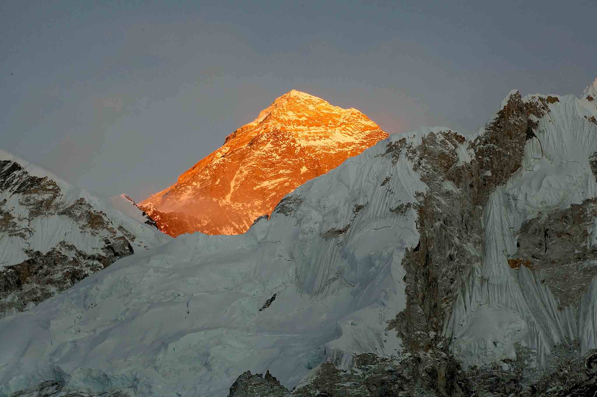 Mount Everest, as seen from the way to Kalapatthar in Nepal in 2015. (AP Photo/Tashi Sherpa, File)