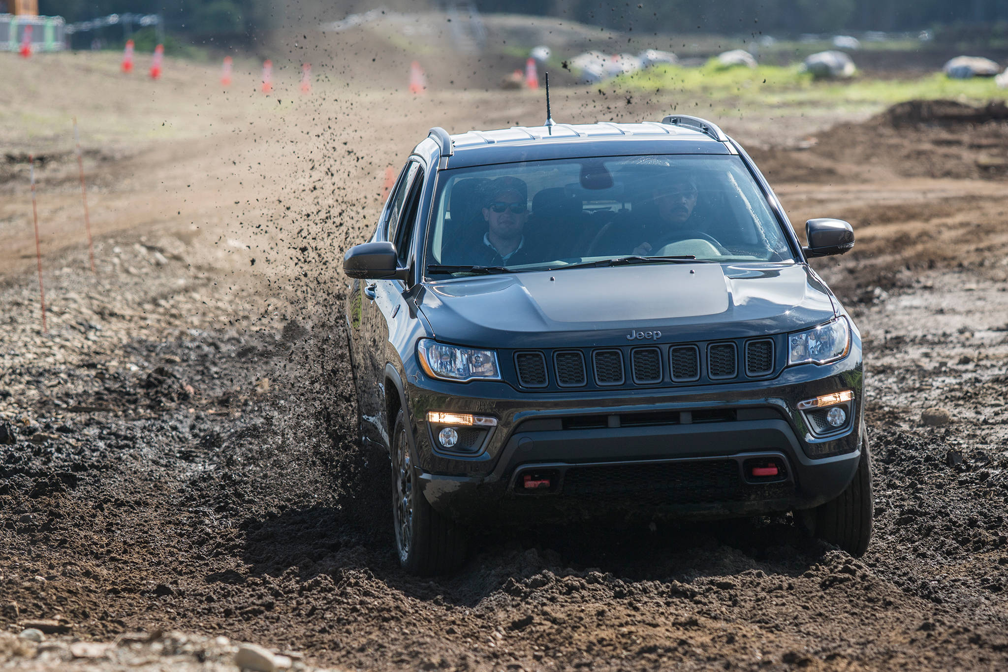 The Jeep Compass Trailhawk chews through the terrain at Mudfest, an off-road competition held in Washington. It was voted the top Compact Utility Vehicle by the Northwest Automotive Press Association, called the NWAPA.