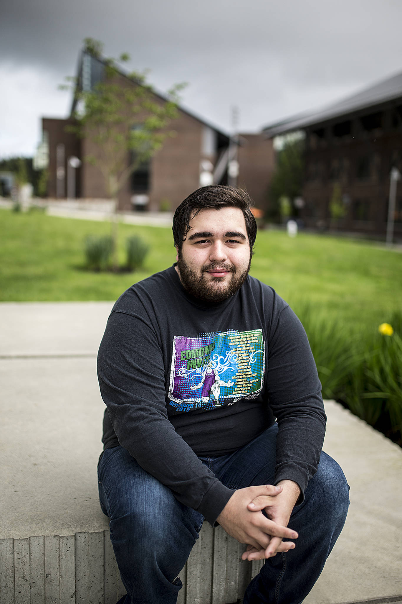 After a teacher told his mom that he was on track to drop out by the eighth grade, Taylor Murgallis got involved with Jan Link’s startup “Path to College” program. Today, Murgallis is a freshman at University of Washington Bothell where he is studying computer science. (Ian Terry / The Herald)