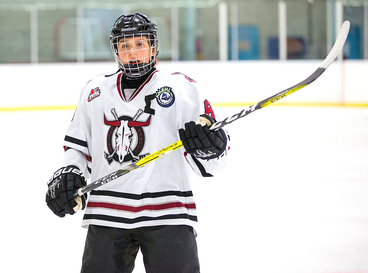 Ronan Seeley, who was the first pick of the Everett Silvertips in the 2017 bantam draft on Thursday.