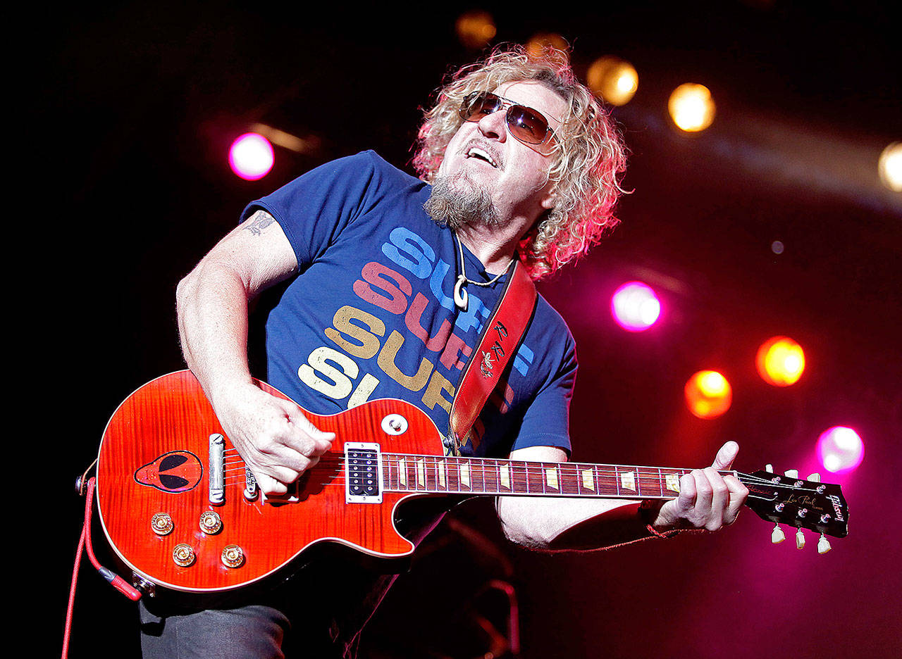 Sammy Hagar will perform at the Tulalip Amphitheater in June. (Rick Scuteri/AP Images)