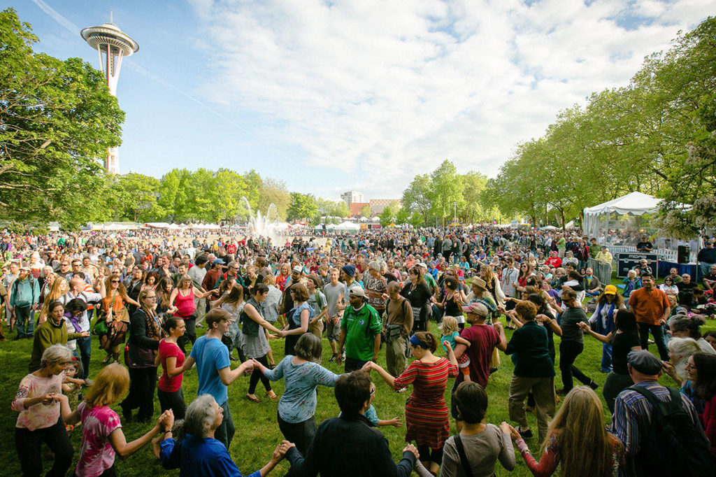 The rain-or-shine Folklife Festival is set for May 26 through 29 at Seattle Center. (Photo by Christopher Nelson)
