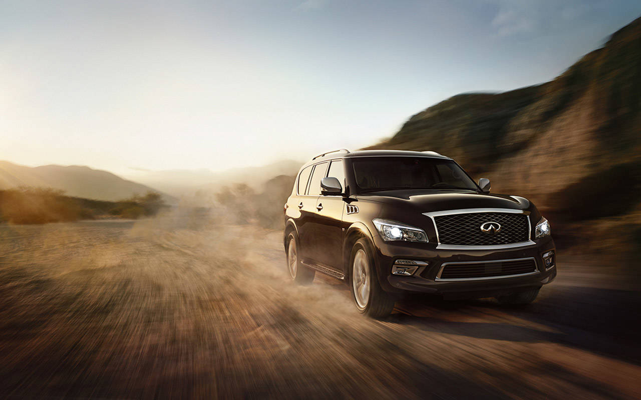 The 2017 Infiniti QX80 has seating for seven passengers with the standard second row center console, or eight passengers with an available second row bench seat. (Manufacturer photo)